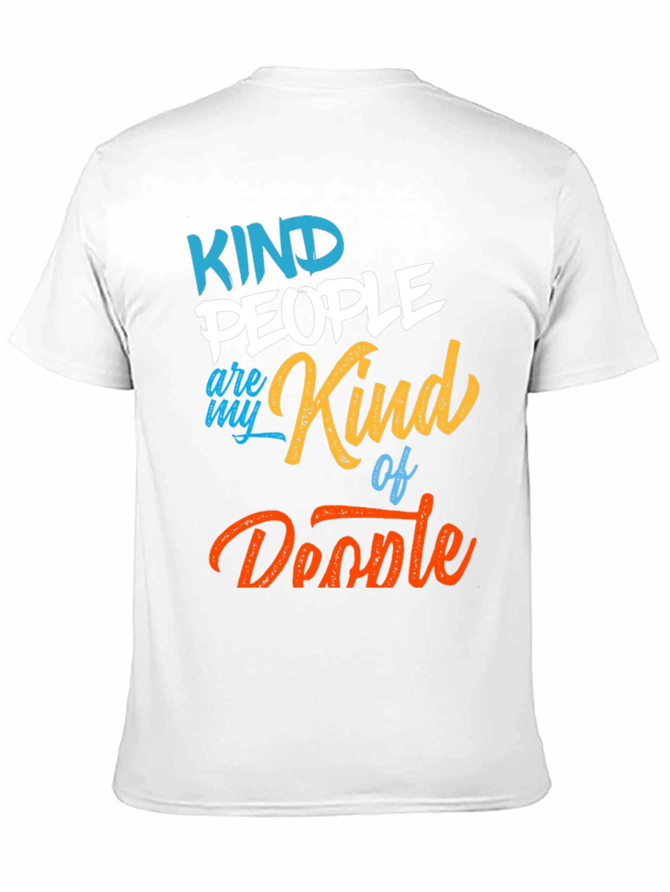 Camiseta Negra Kind People Are My Kind of Doodle