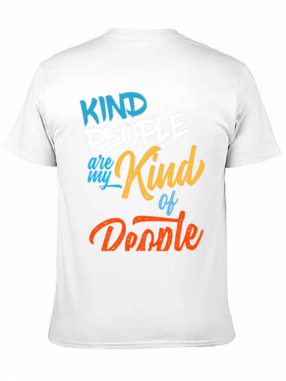 Camiseta Negra Kind People Are My Kind of Doodle