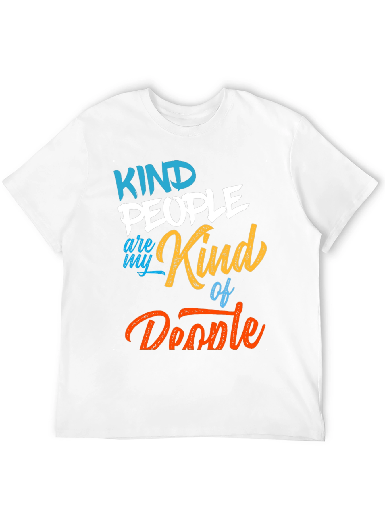 Camiseta Negra Kind People Are My Kind of Doodle