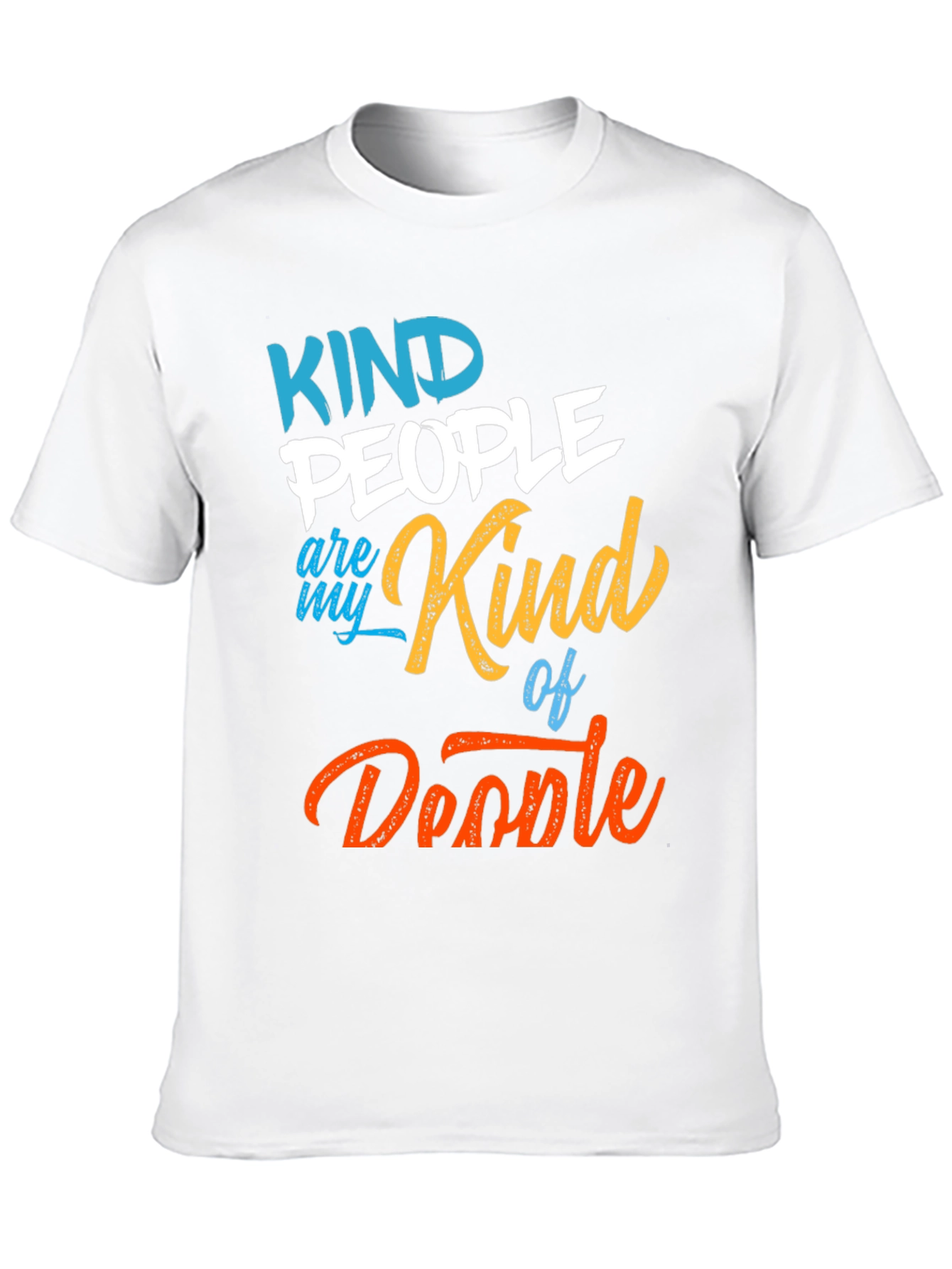 Camiseta Negra Kind People Are My Kind of Doodle