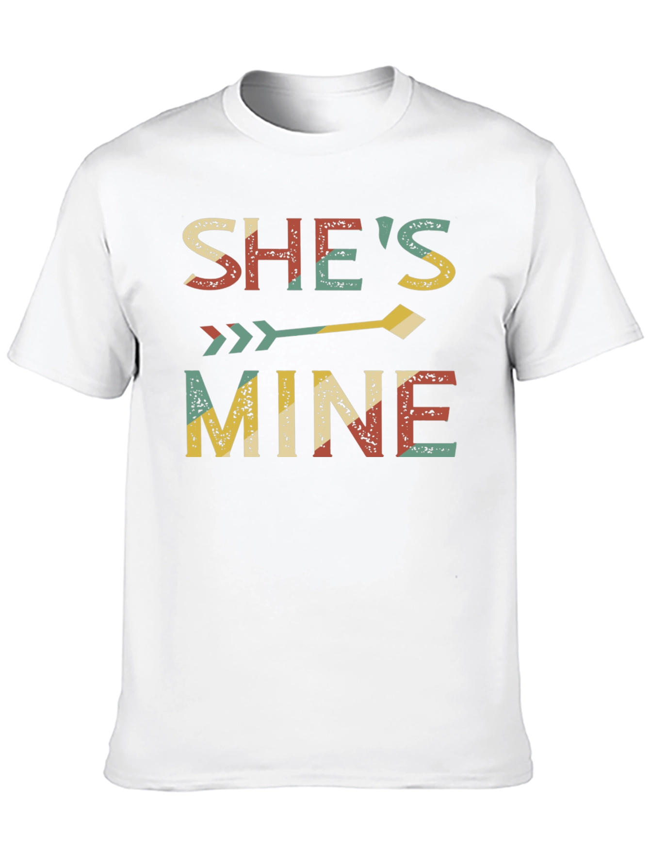 Camiseta Negra Shes Mine para Parejas