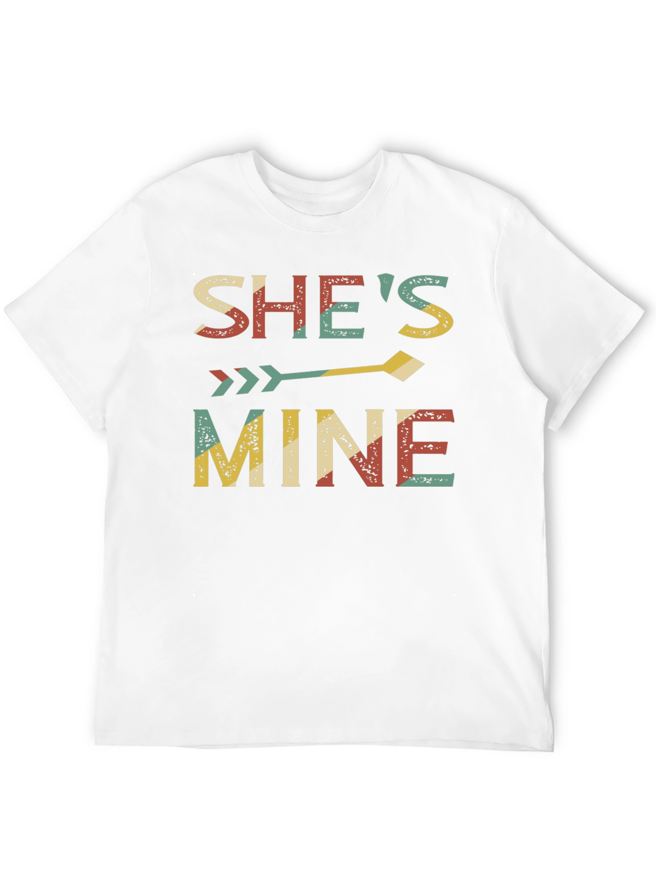 Camiseta Negra Shes Mine para Parejas