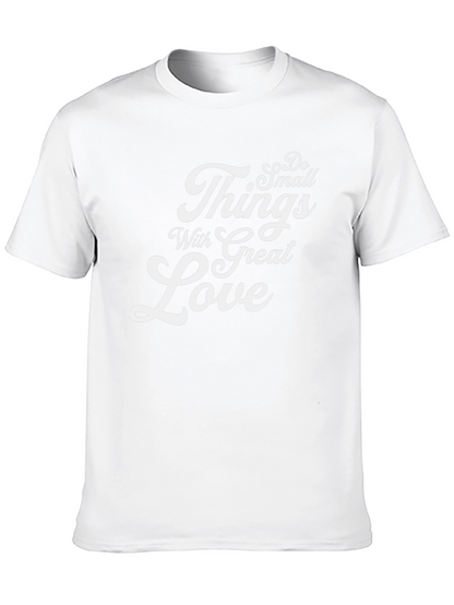 Camiseta Negra Haz Cosas Pequeñas Con Gran Amor