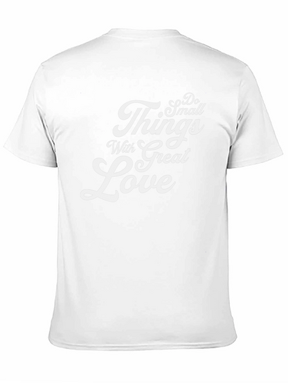 Camiseta Negra Haz Cosas Pequeñas Con Gran Amor