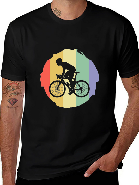 Camiseta Ciclista Retro para Hombre - Diseño Único