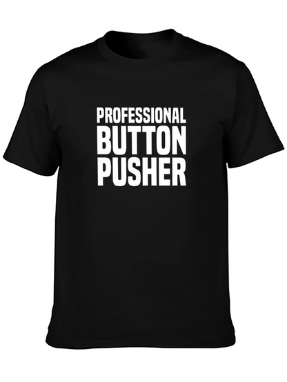 Camiseta Negra Professional Button Pusher