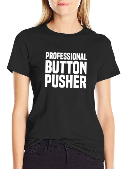 Camiseta Negra Professional Button Pusher