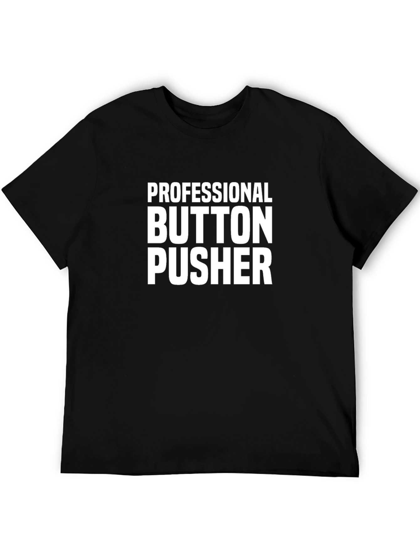 Camiseta Negra Professional Button Pusher