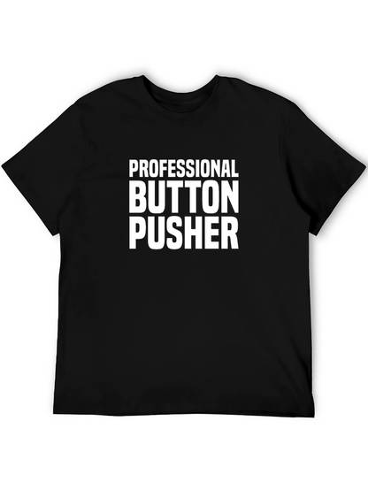 Camiseta Negra Professional Button Pusher