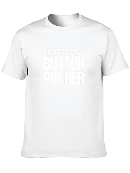 Camiseta Negra Professional Button Pusher