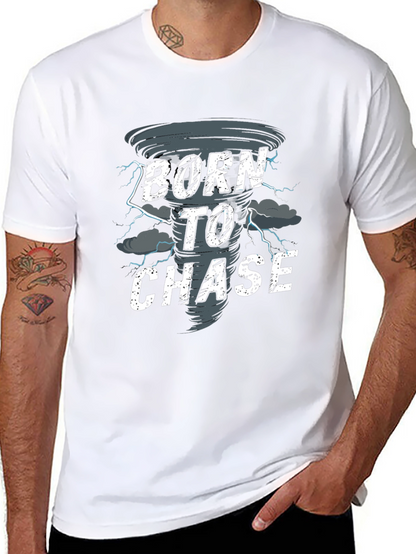 Camiseta Negra Born to Chase Tornado