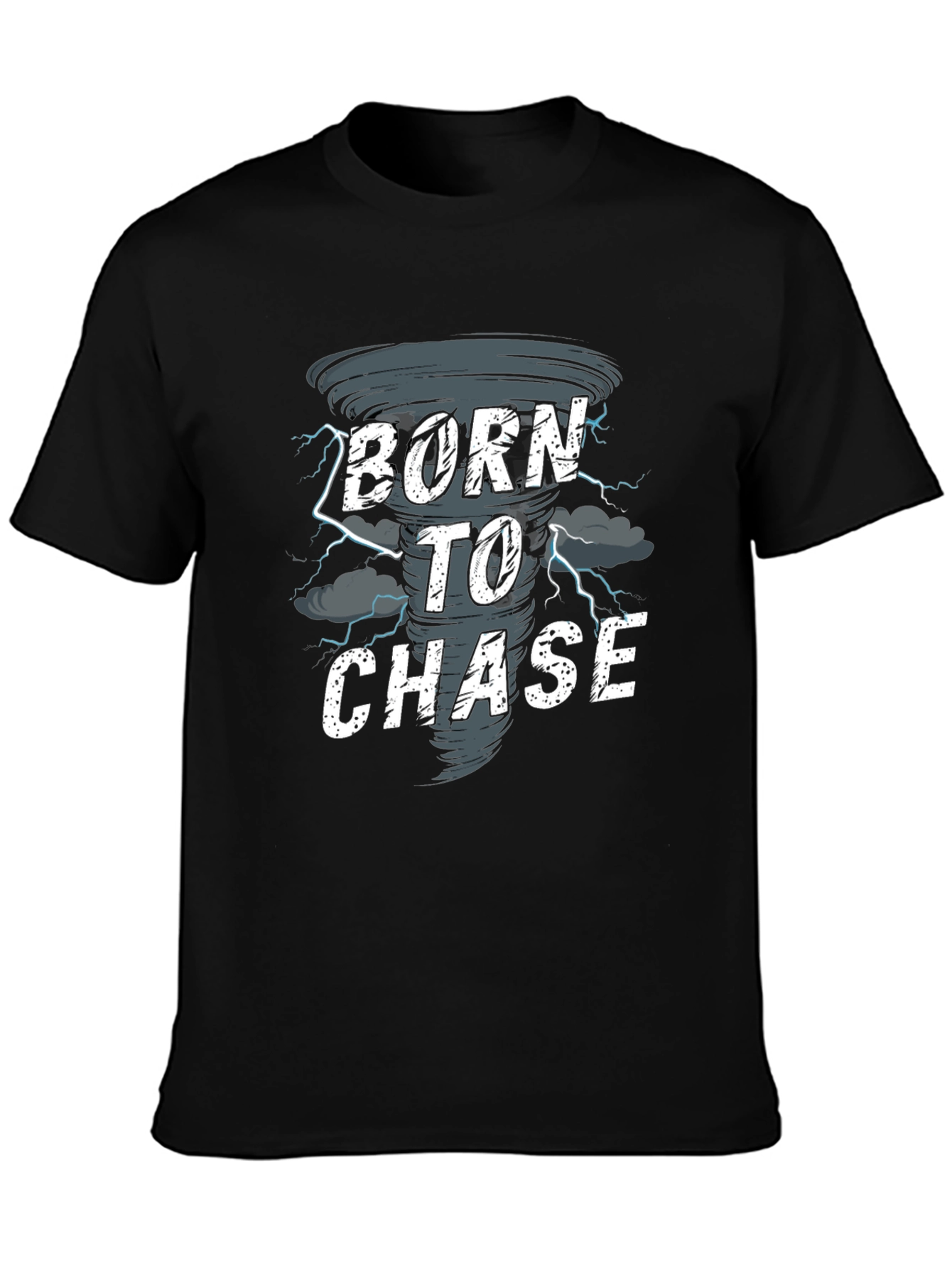 Camiseta Negra Born to Chase Tornado