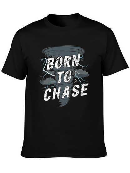 Camiseta Negra Born to Chase Tornado