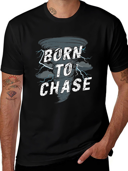 Camiseta Negra Born to Chase Tornado