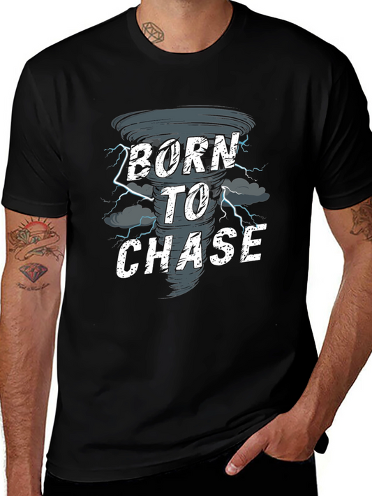 Camiseta Negra Born to Chase Tornado