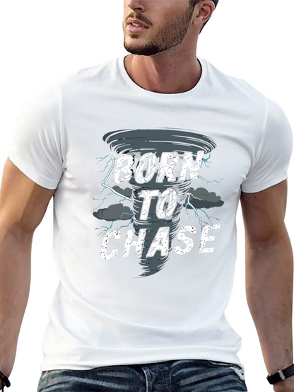 Camiseta Negra Born to Chase Tornado