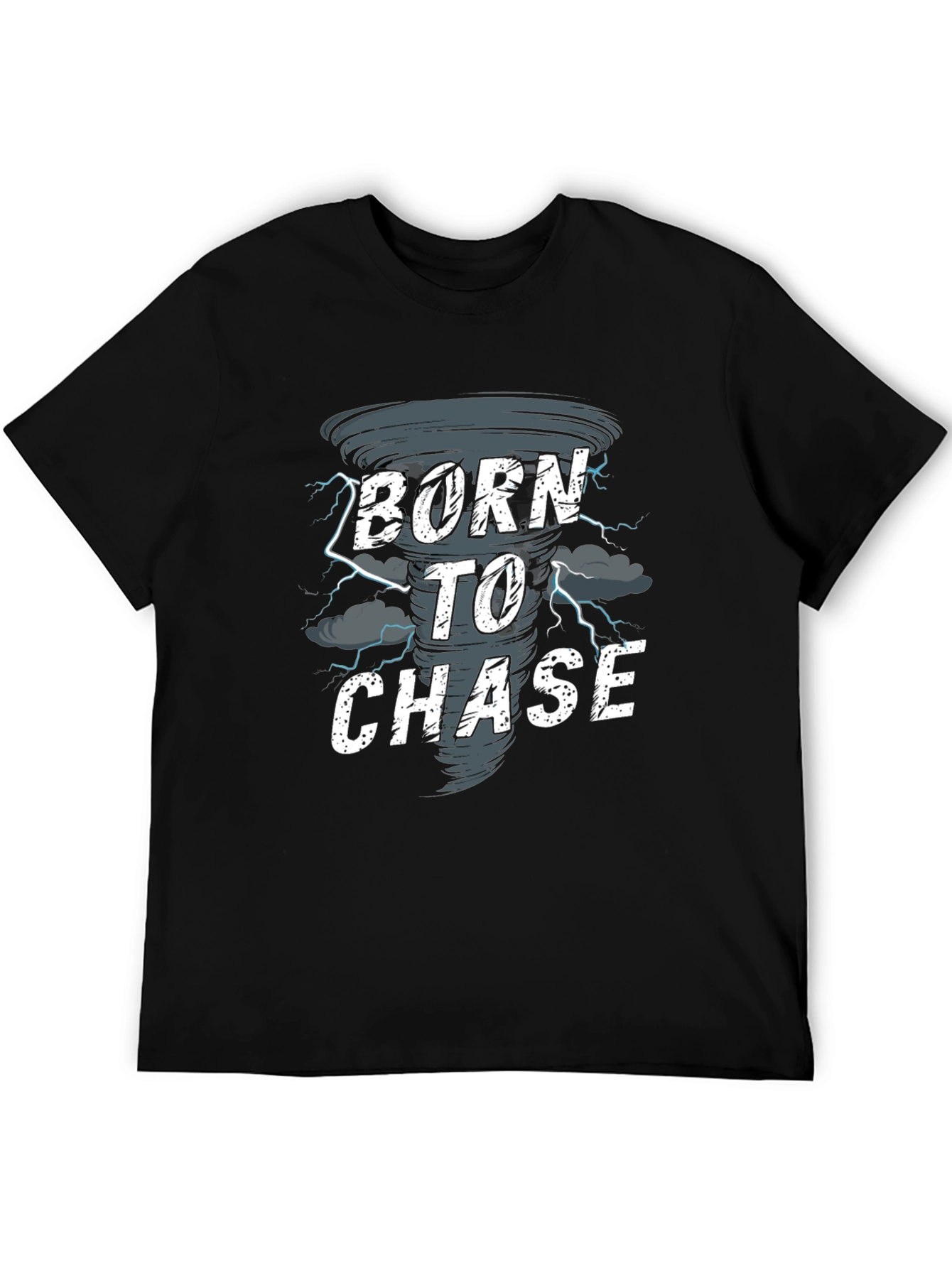 Camiseta Negra Born to Chase Tornado