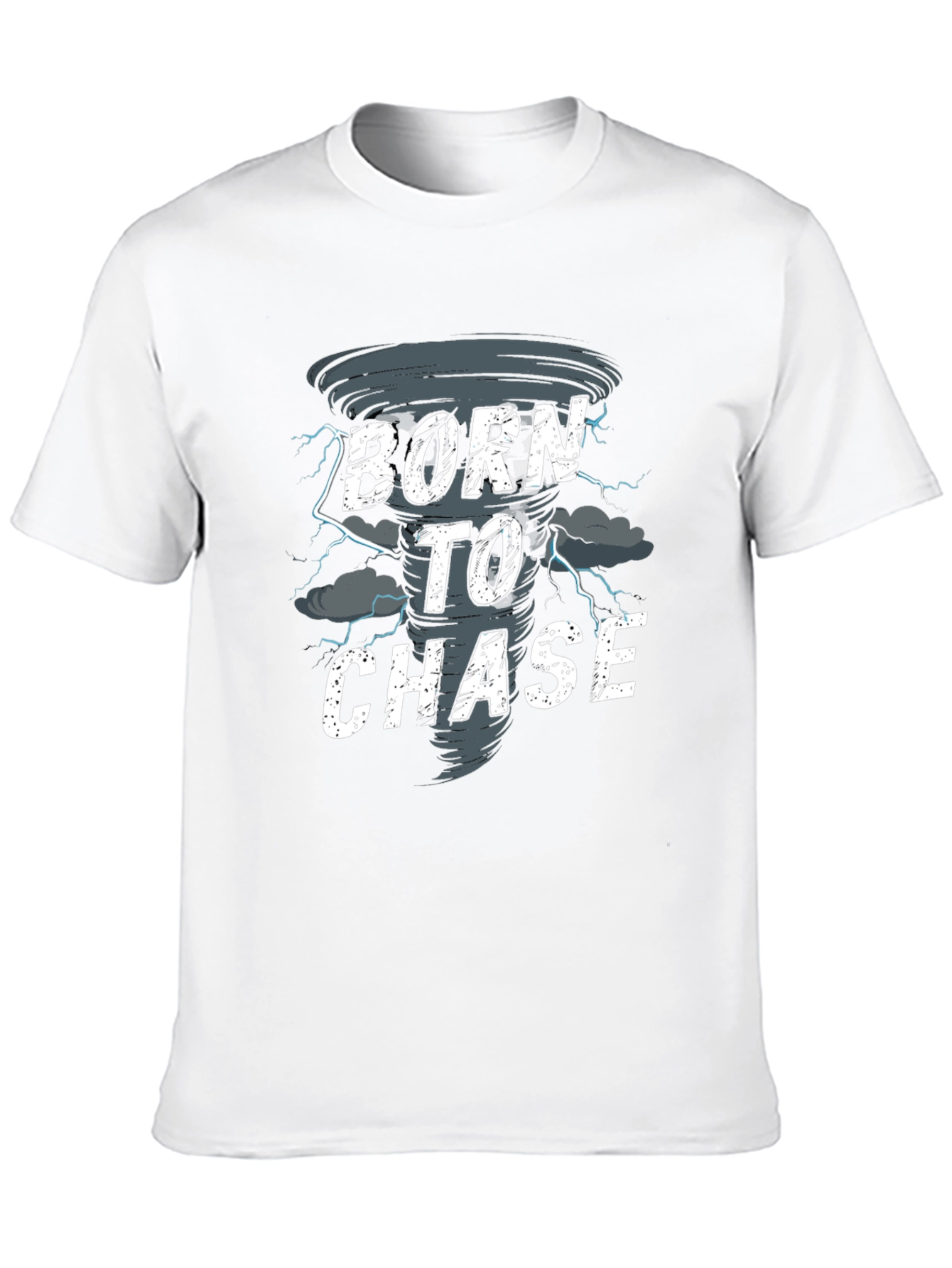 Camiseta Negra Born to Chase Tornado