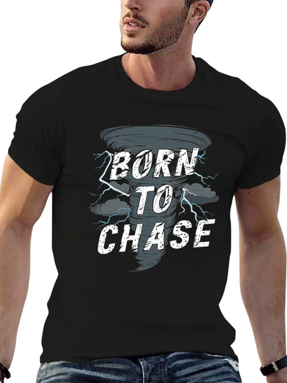 Camiseta Negra Born to Chase Tornado