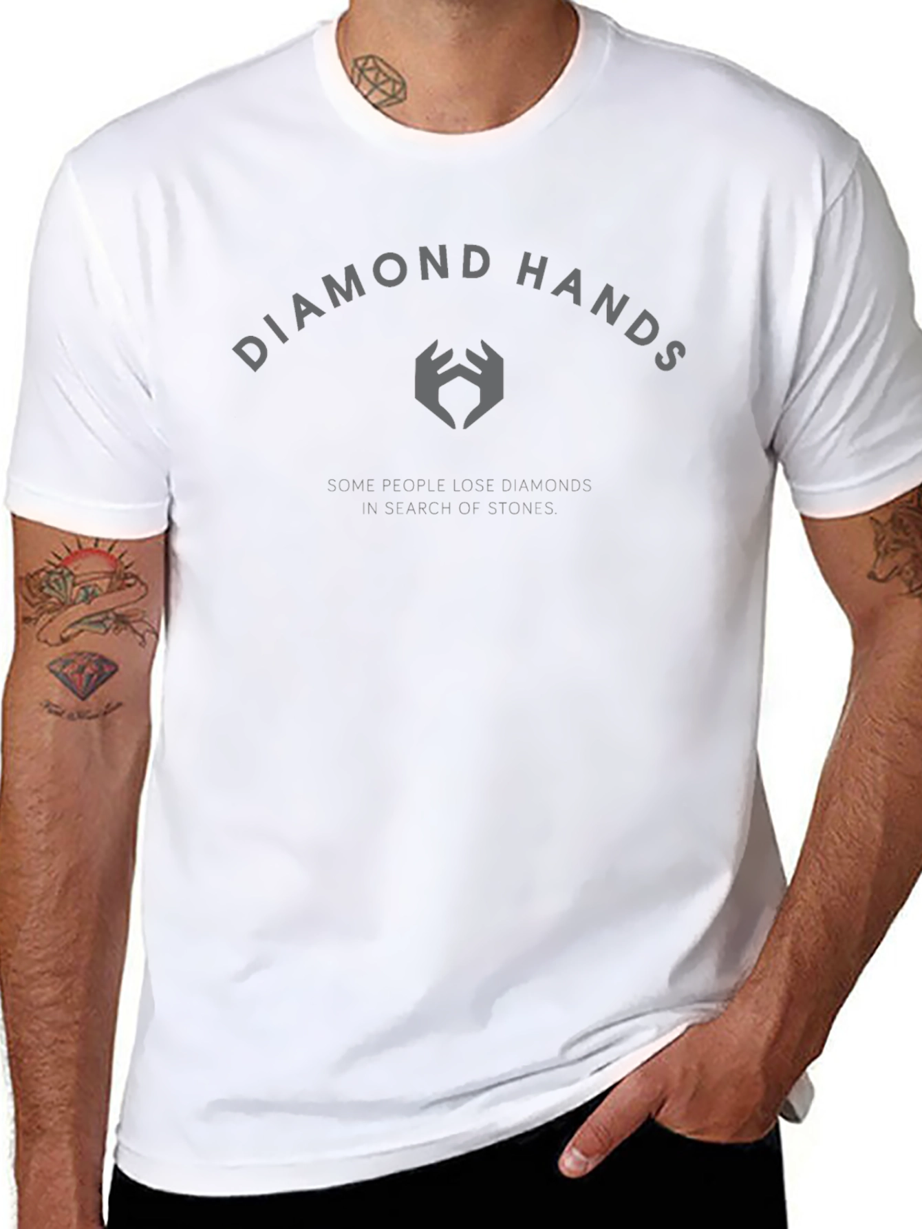 Camiseta Diamond Hands Algodón Premium