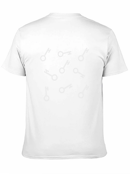Camiseta Negra con Diseño de Llaves
