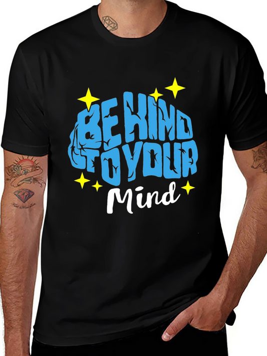 Camiseta Negra Sé amable con tu mente