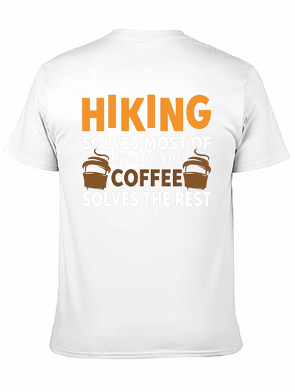 Camiseta Negra Hiking Solves Most of My Problems