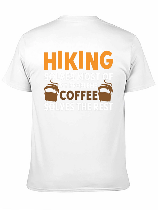 Camiseta Negra Hiking Solves Most of My Problems