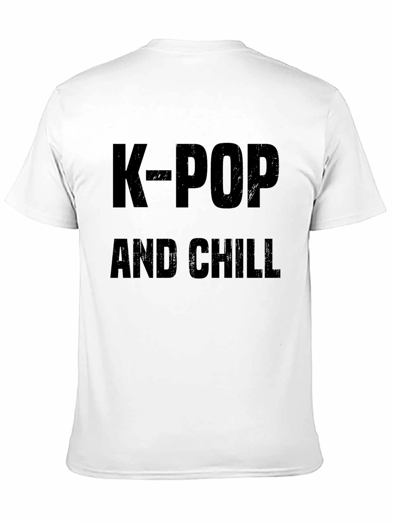 Camiseta Negra K-Pop and Chill para Fans