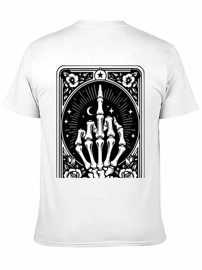 Camiseta Negra con Diseño de Mano Esquelética