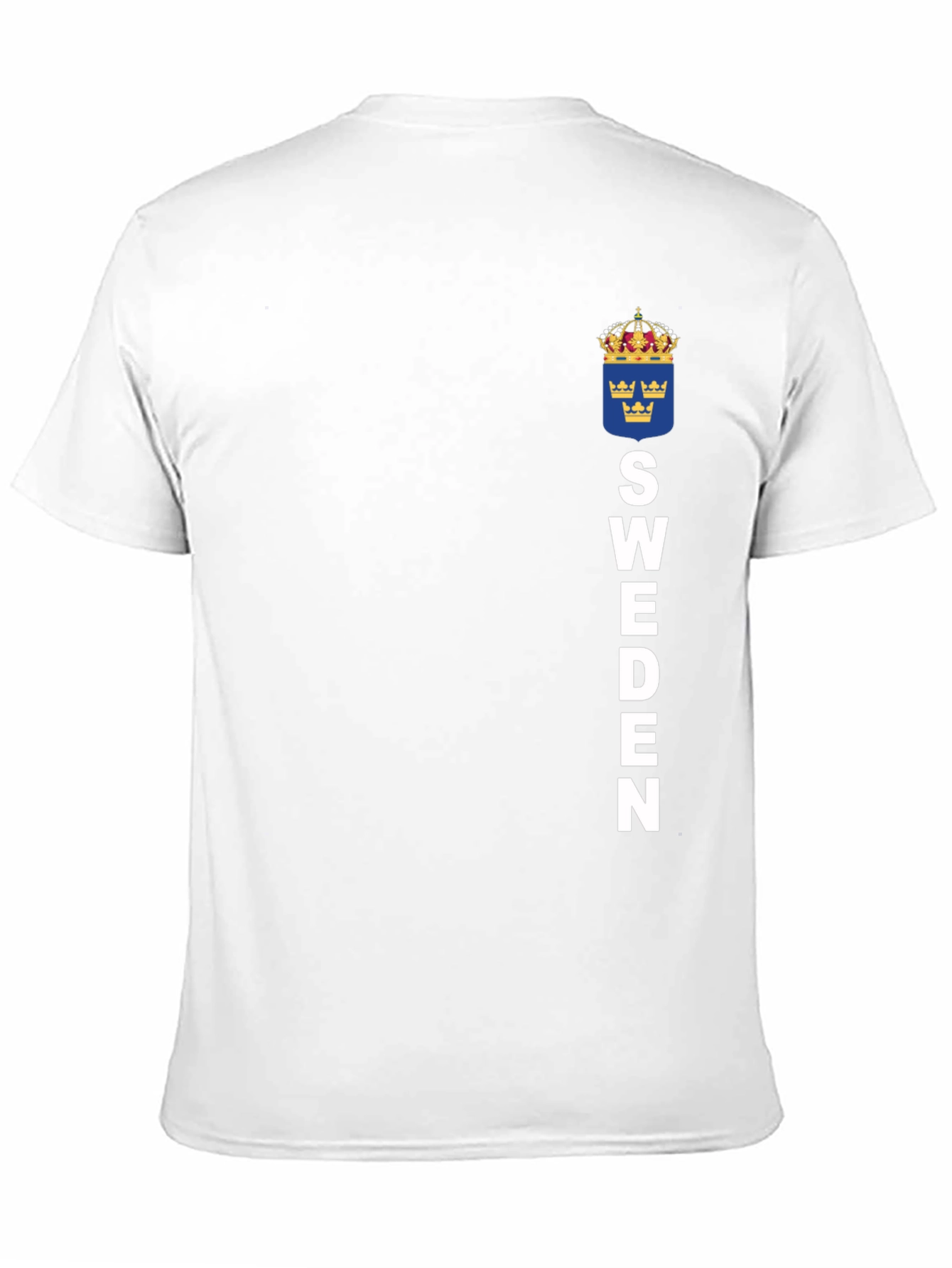 Camiseta Suecia Negra con Escudo y Letras