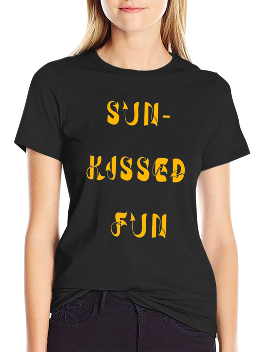 Camiseta Negra Hombre Sun-Kissed Fun