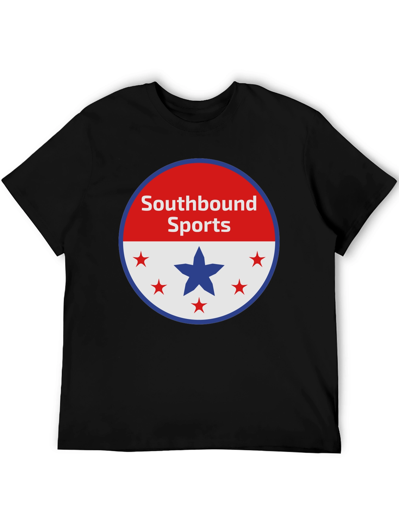 Camiseta Negra Southbound Sports Diseño Patriótico