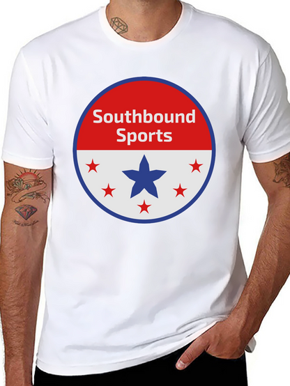 Camiseta Negra Southbound Sports Diseño Patriótico