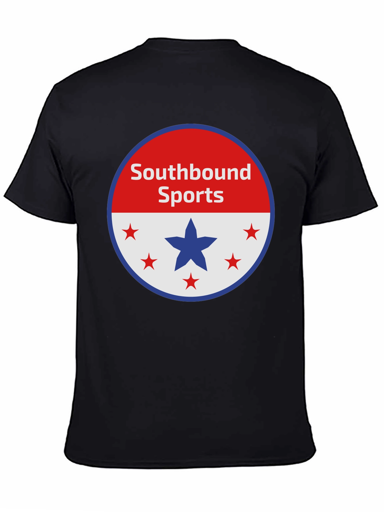 Camiseta Negra Southbound Sports Diseño Patriótico