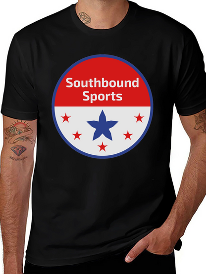 Camiseta Negra Southbound Sports Diseño Patriótico