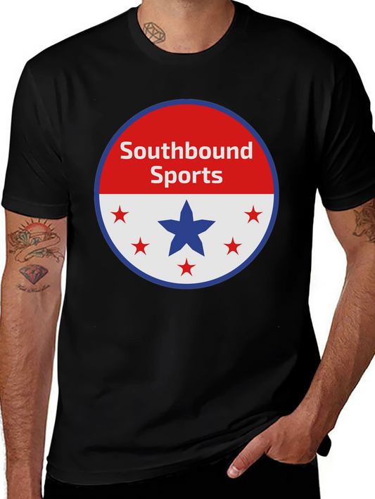 Camiseta Negra Southbound Sports Diseño Patriótico