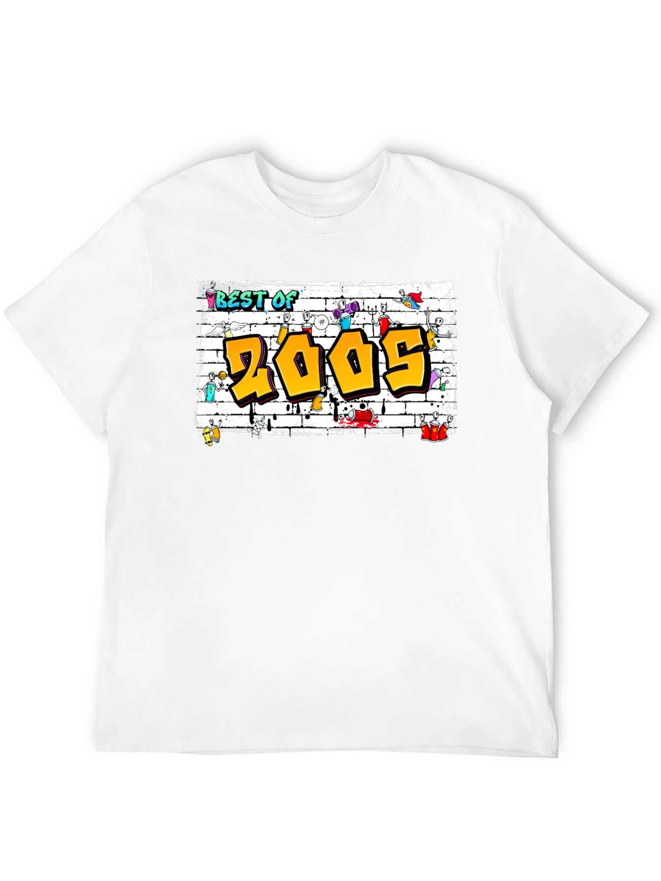 Camiseta Best of 2005 Estilo Graffiti