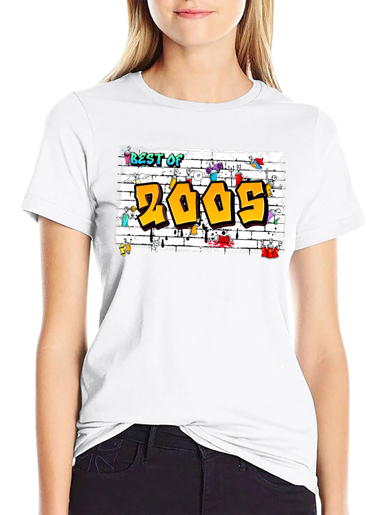 Camiseta Best of 2005 Estilo Graffiti
