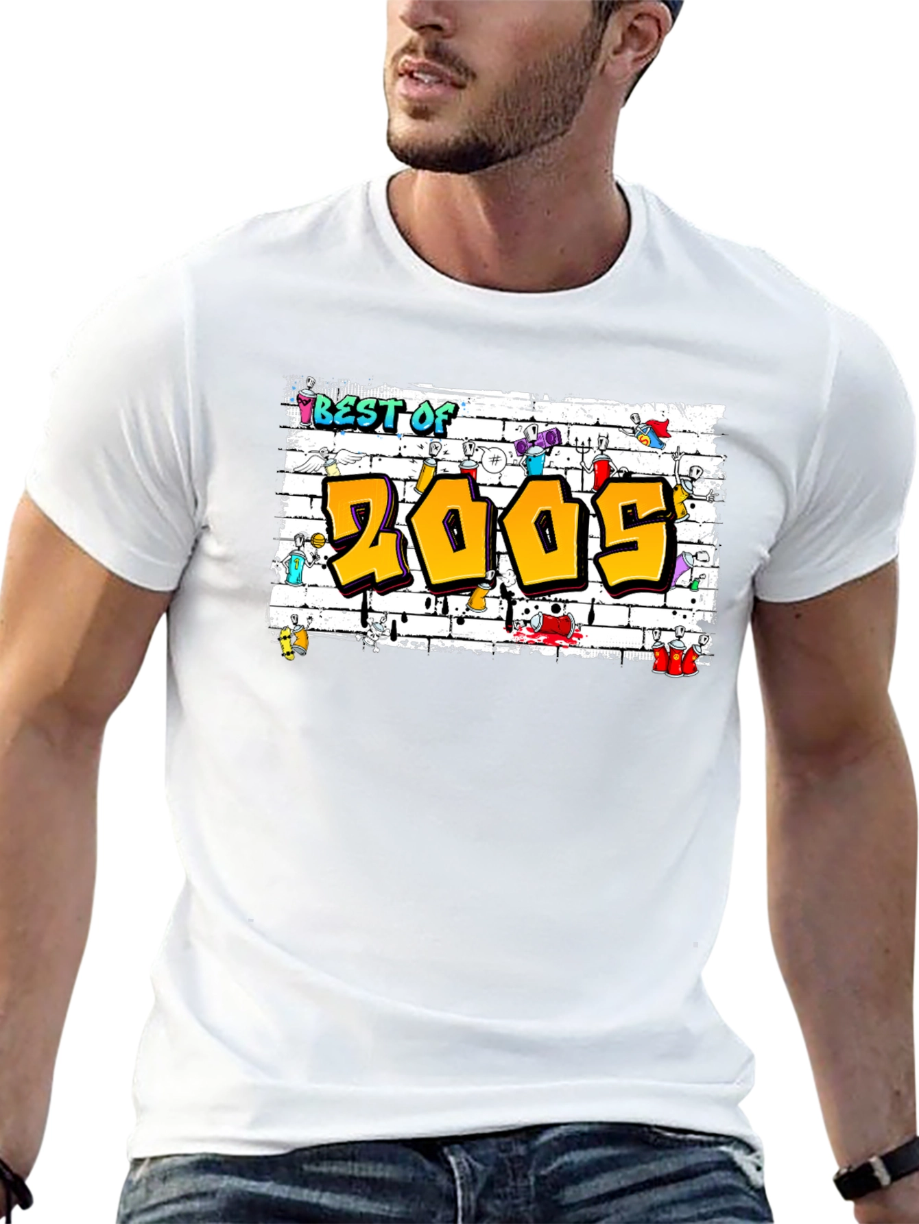 Camiseta Best of 2005 Estilo Graffiti
