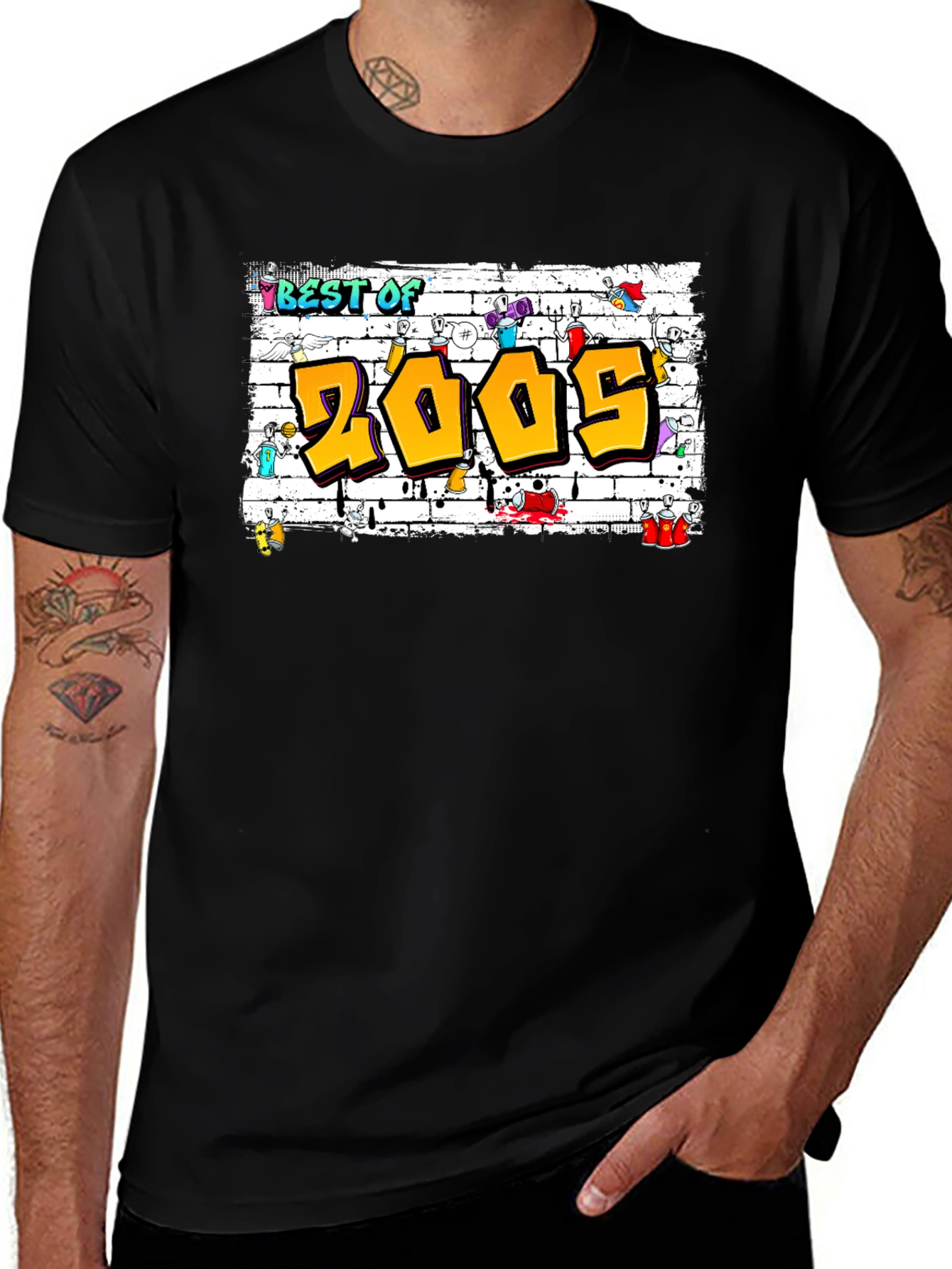 Camiseta Best of 2005 Estilo Graffiti