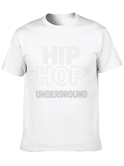 Camiseta Negra Hip Hop Underground Estilo Urbano
