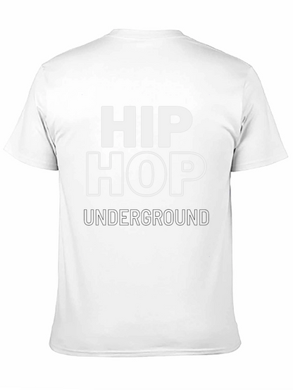 Camiseta Negra Hip Hop Underground Estilo Urbano