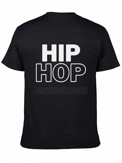 Camiseta Negra Hip Hop Underground Estilo Urbano