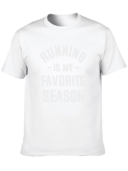 Camiseta Negra Running is My Favorite Season