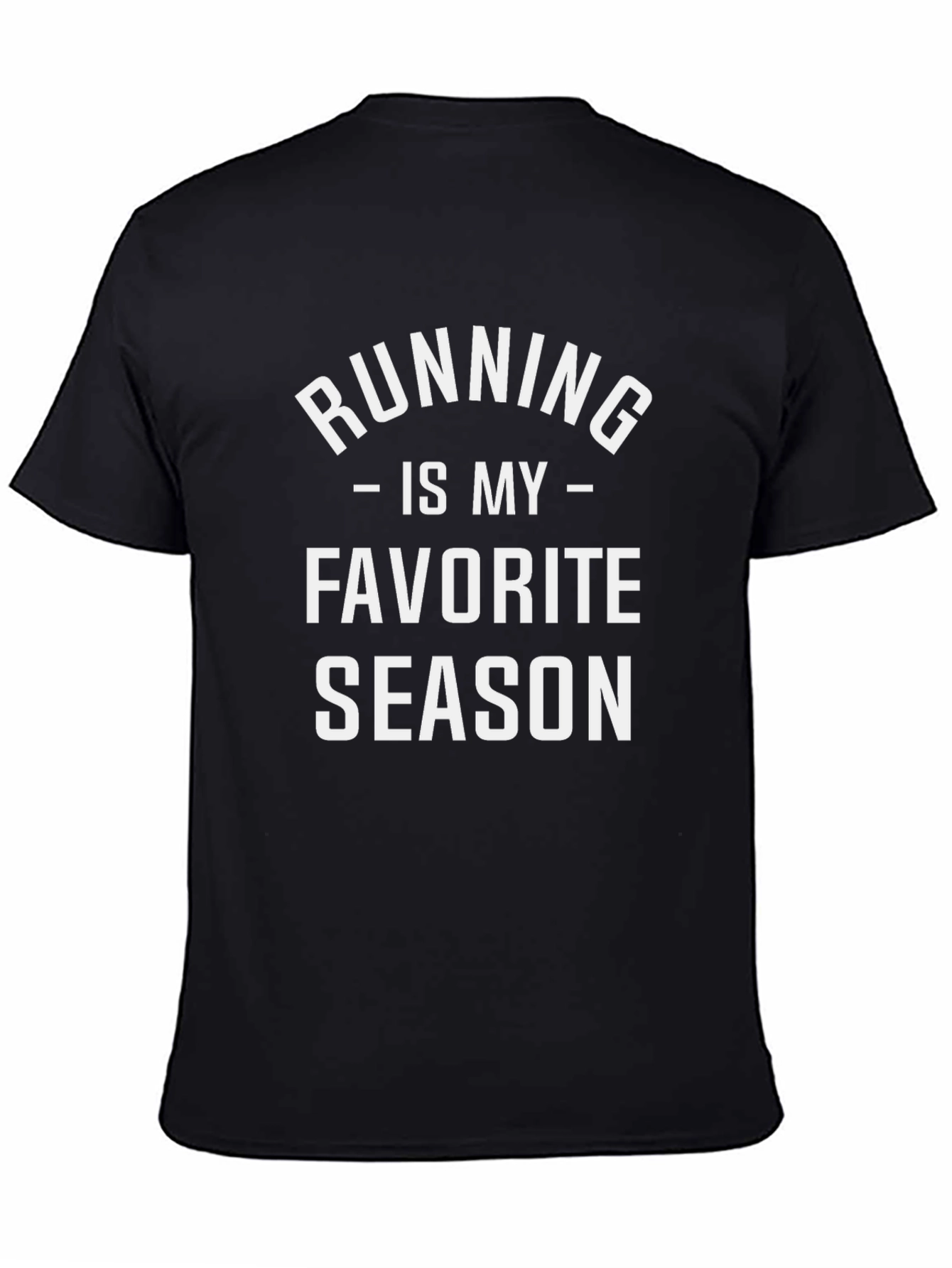 Camiseta Negra Running is My Favorite Season