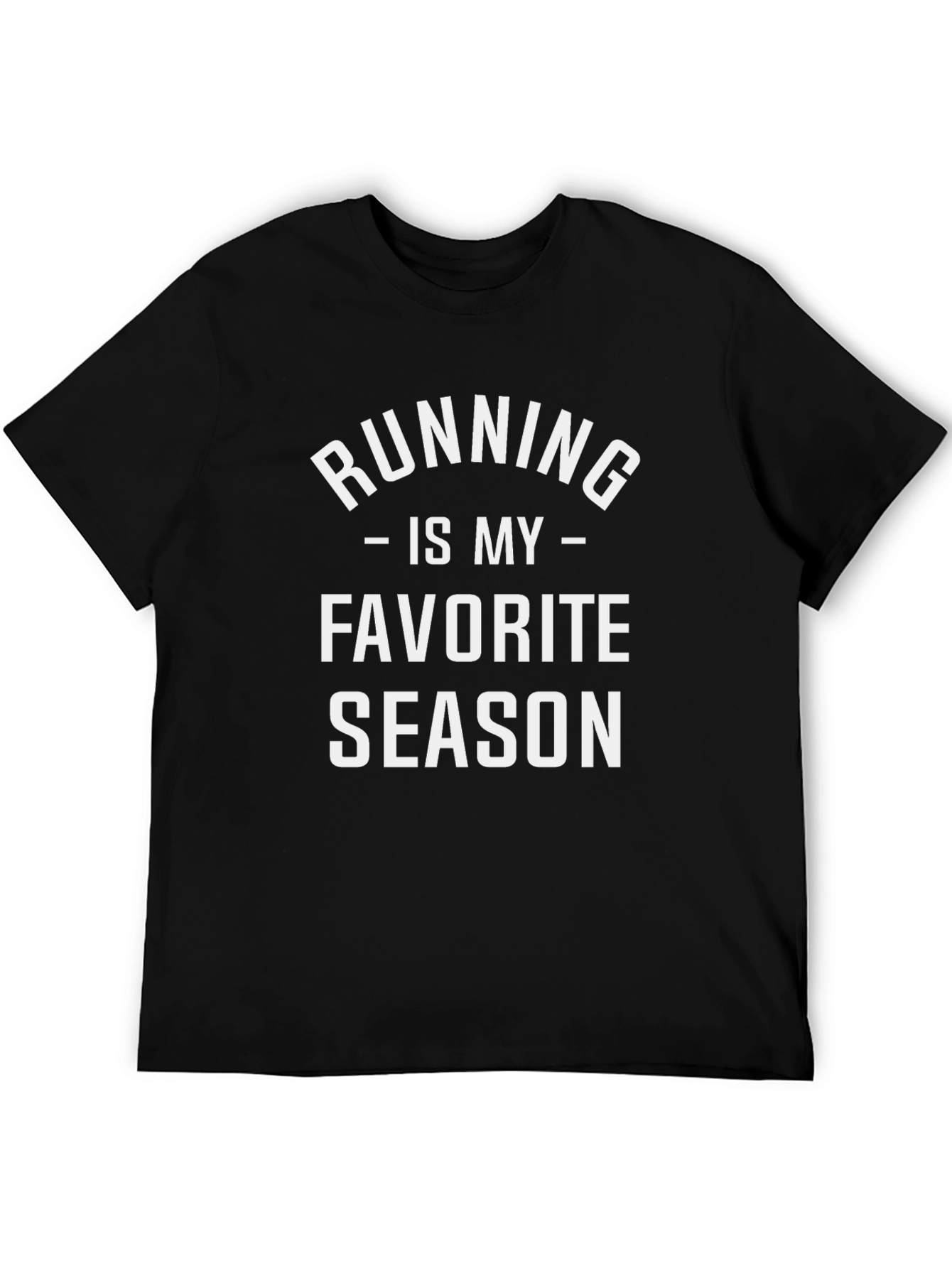 Camiseta Negra Running is My Favorite Season