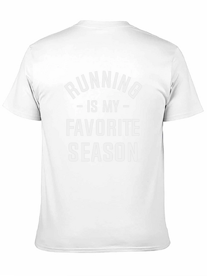 Camiseta Negra Running is My Favorite Season