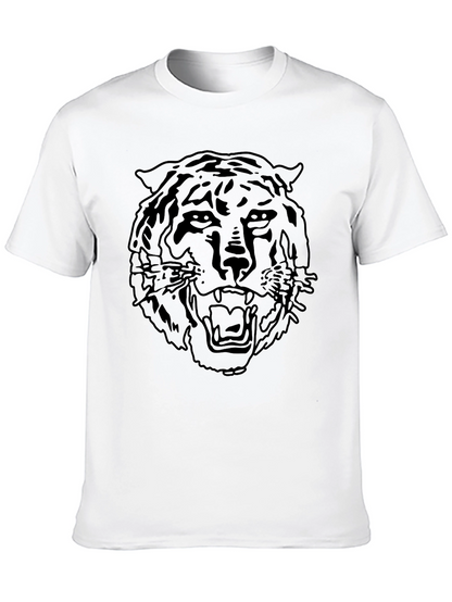Camiseta Negra con Diseño de Tigre