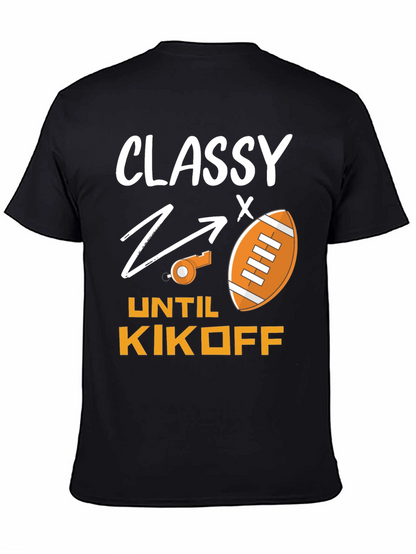 Camiseta Divertida Fútbol Americano: Classy Until Kickoff